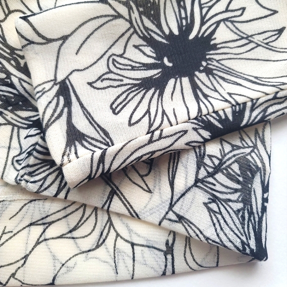 Vintage The Limited Sheer Floral Mesh Embellished Top, Lined, Size S - Picture 8 of 12